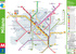 Карта метро и пригородных маршрутов Милана