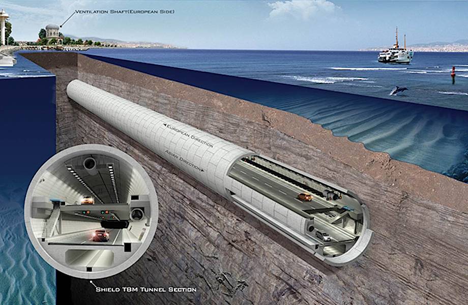 Как Турция построила сверхпрочный тоннель под Босфором, соединивший Европу и Азию Как Турция построила сверхпрочный тоннель под Босфором, соединивший Европу и Азию