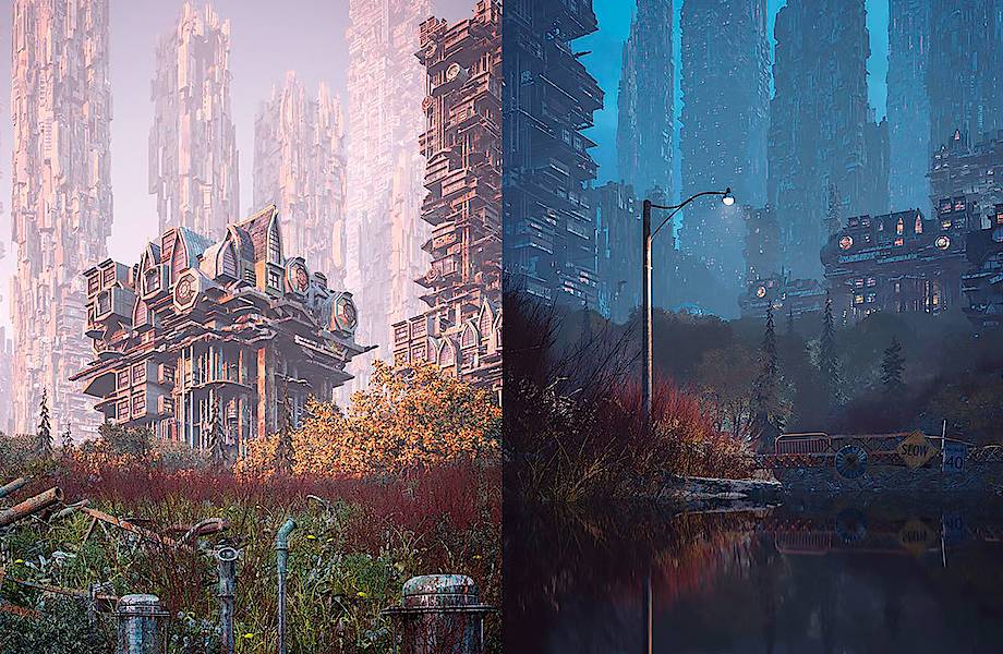 Мэтью Борретт создает антиутопические городские пейзажи, от которых захватывает дух Мэтью Борретт создает антиутопические городские пейзажи, от которых захватывает дух