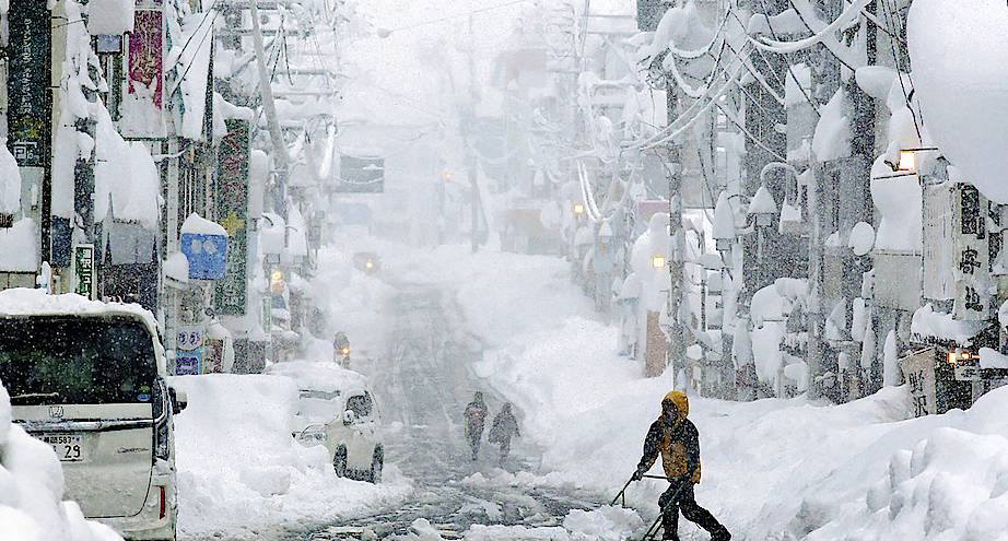 Фото дня: японский поселок Юдзава в снегу