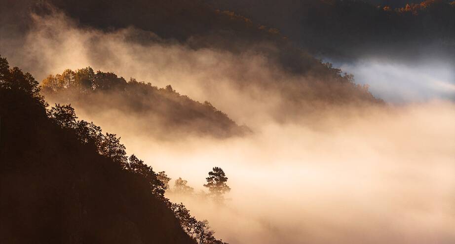 Фото дня: туман в горах Китая