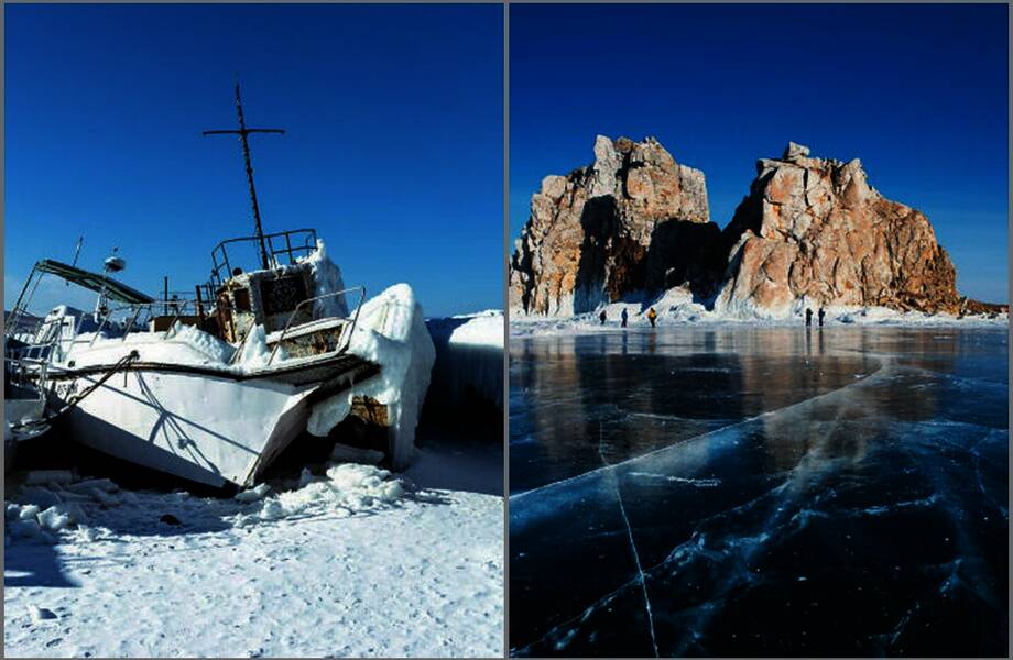 16 фото зимнего Байкала: ледяное царство при температуре -40 градусов 16 фото зимнего Байкала: ледяное царство при температуре -40 градусов