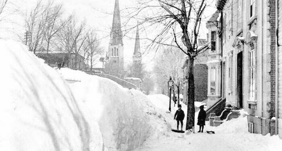 Фото дня: снежная буря в Монреале, Канада, 1881 год